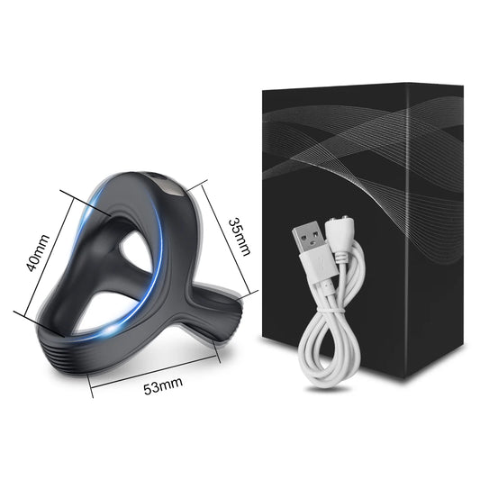 Vibrating Infinity Belt™ - Stimulation Cock Ring for Men